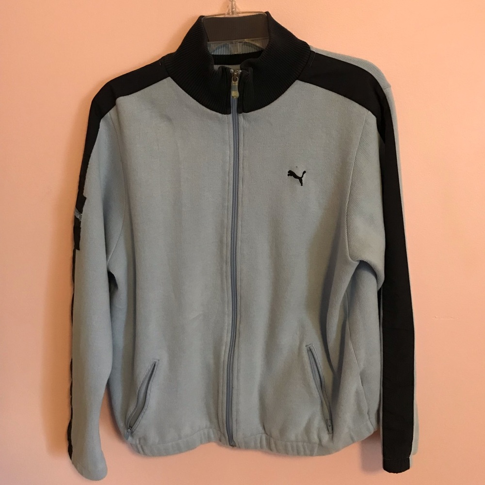LIGHT BLUE PUMA JACKET